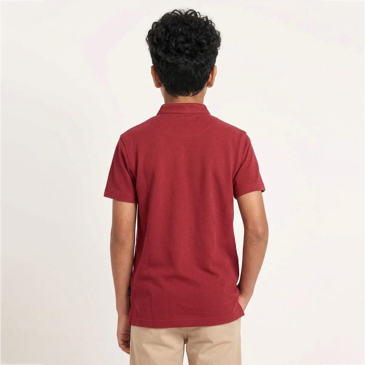 BOYS BASIC BUTTON DOWN BAN SHIRT
