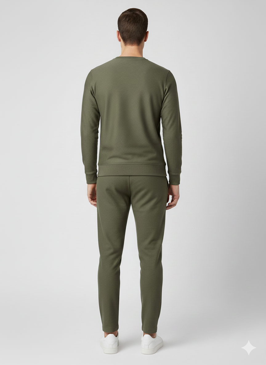 MEN'S CROSS KNIT CO-ORD SET