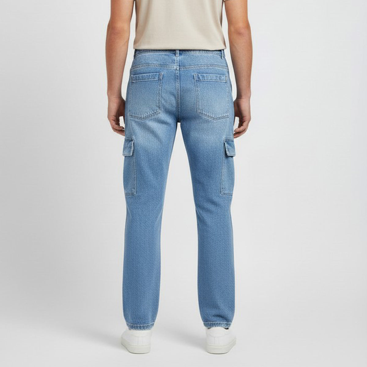 MEN'S DENIM CARGO BOTTOMS