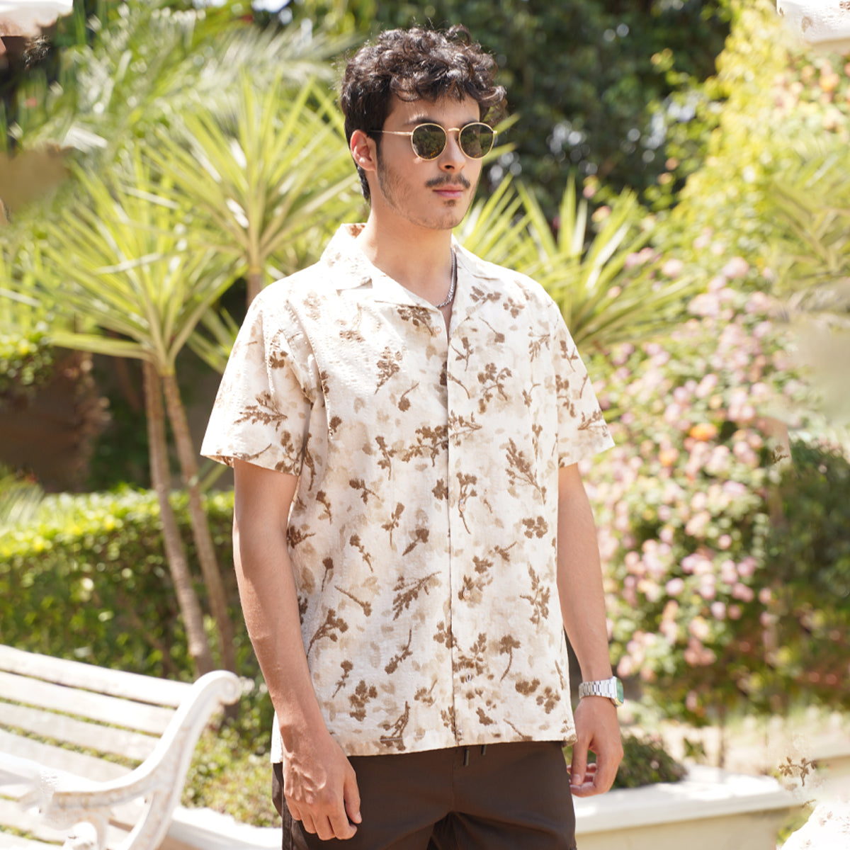 MEN'S ALL OVER PRINT CAMP COLLAR SHIRT