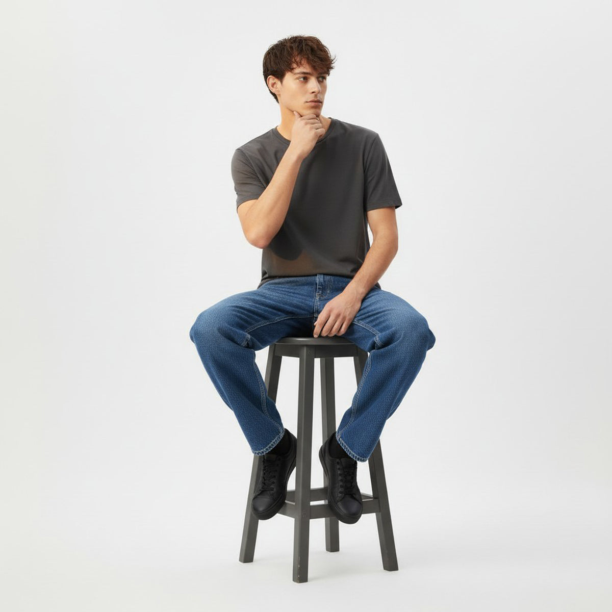 MEN'S LOOSE FIT DENIM BOTTOMS