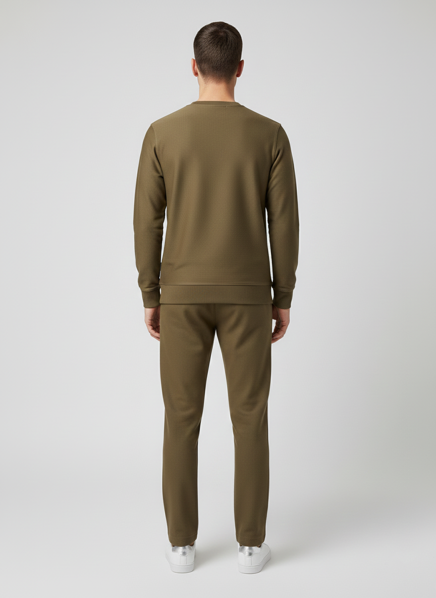 MEN'S CROSS KNIT CO-ORD SET