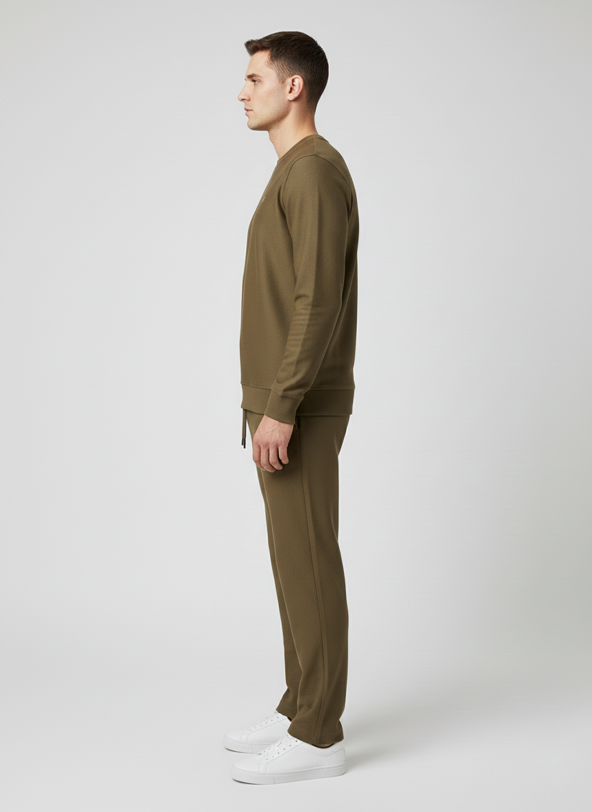 MEN'S CROSS KNIT CO-ORD SET