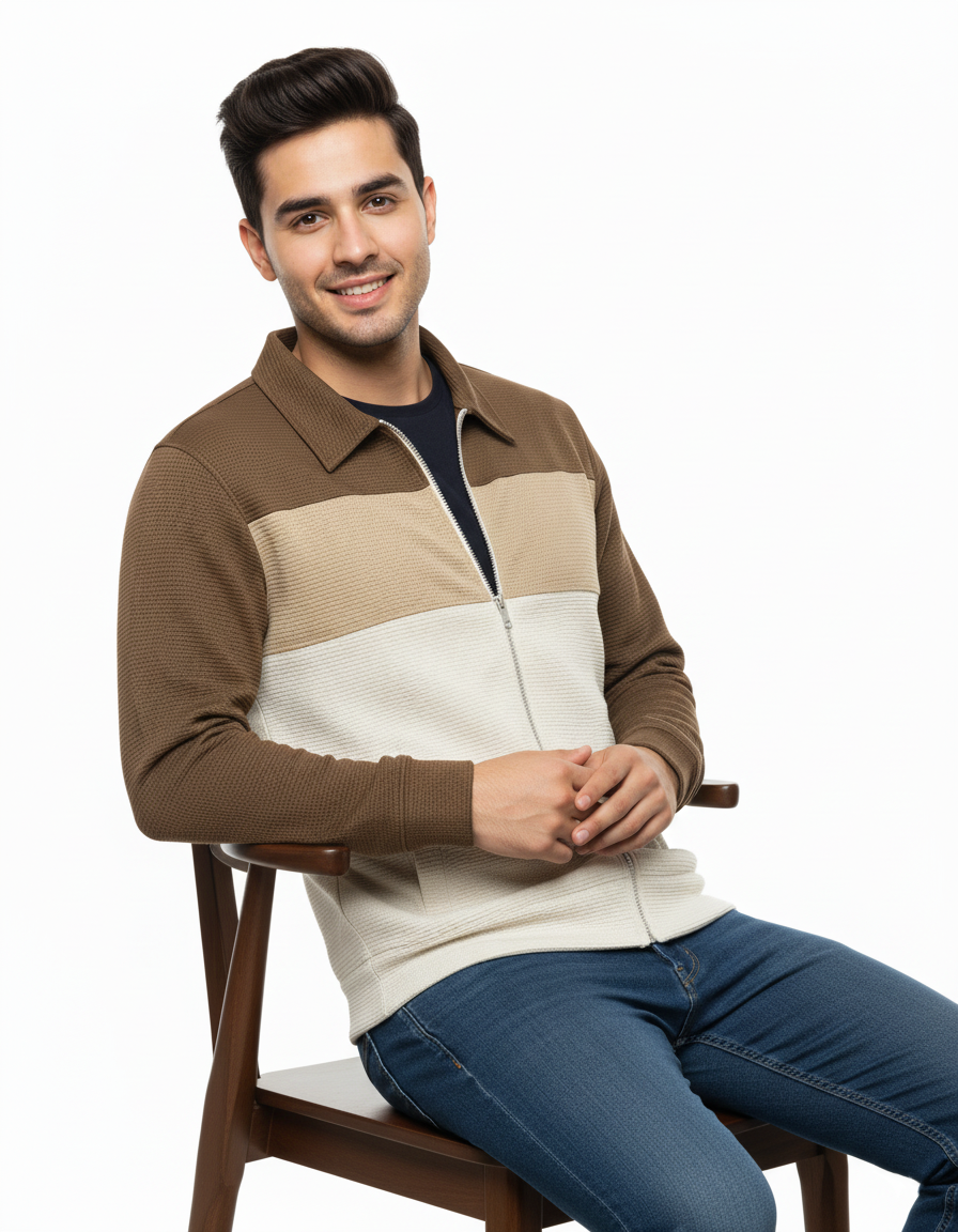 Men's Outerwear Zipper Shacket