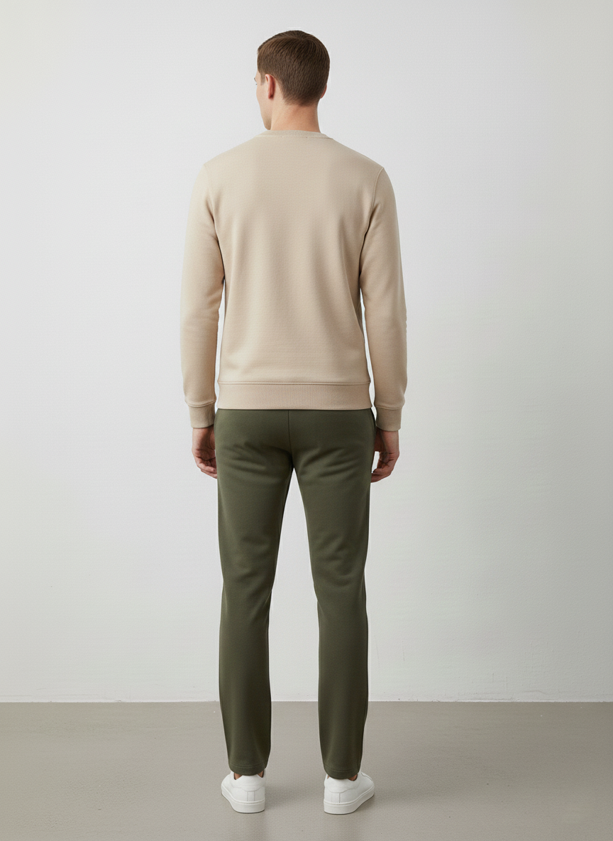 MEN'S LOOSE FIT JACQUARD KNIT TROUSER