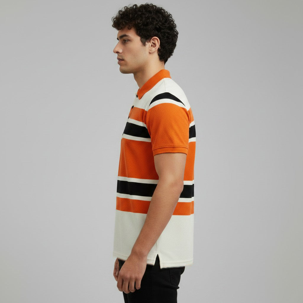 MEN'S STRIPER POLO SHIRT