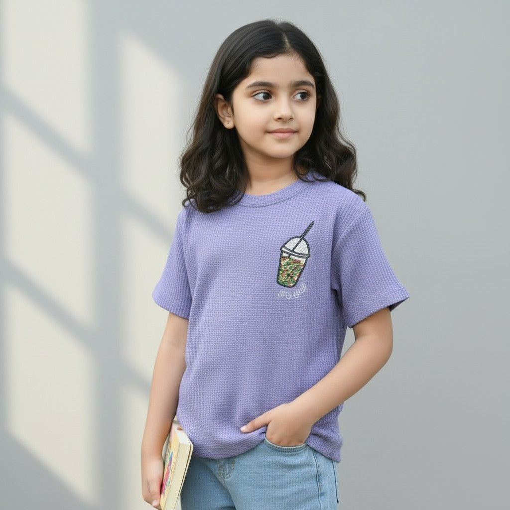 GIRL'S KNIT T-SHIRT