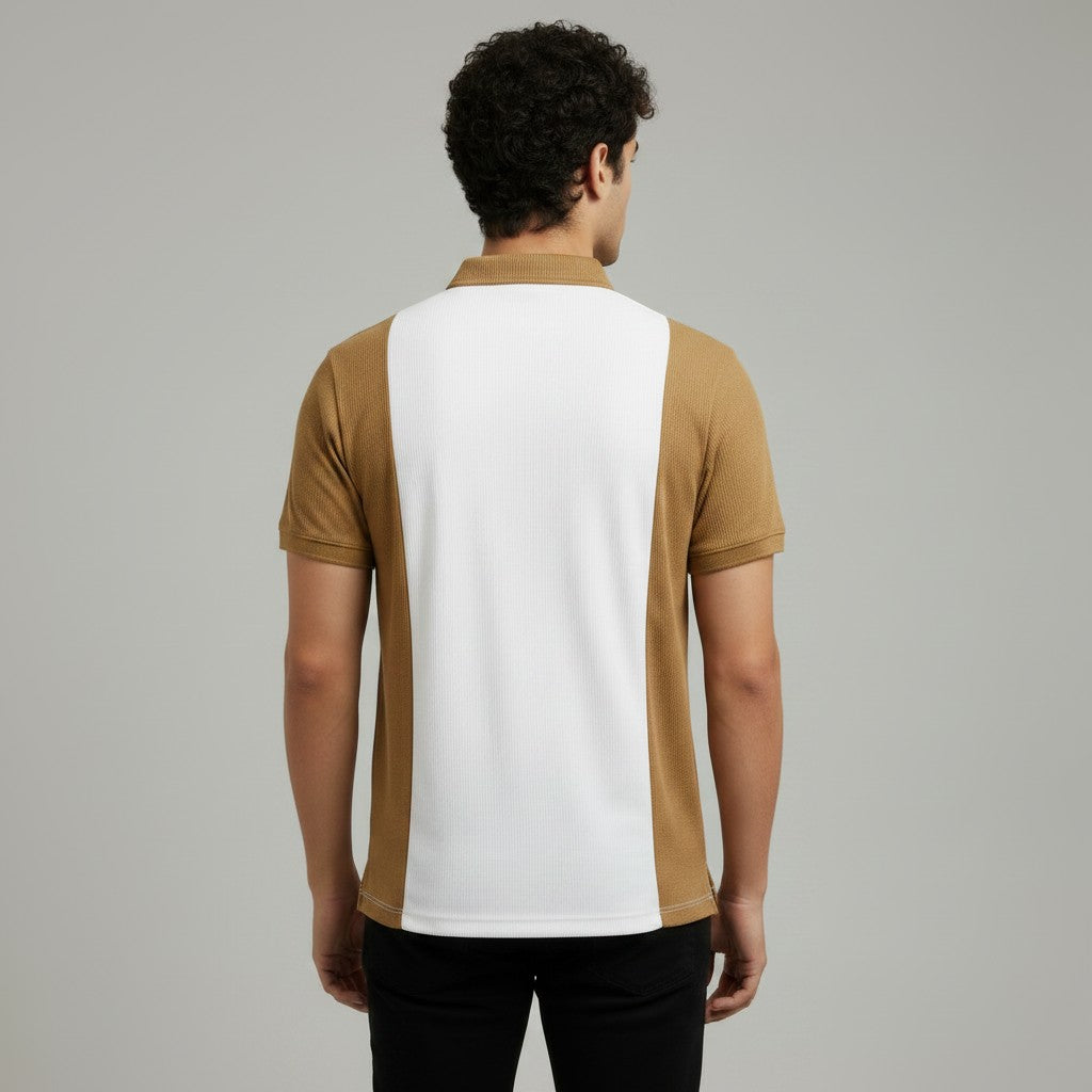 MEN'S PANELED POLO SHIRT