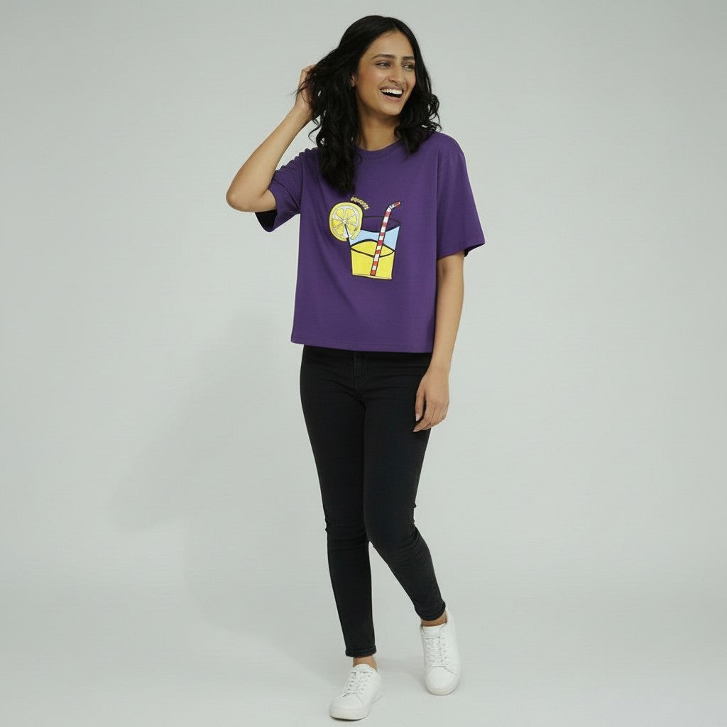 WOMEN'S KNIT T-SHIRT