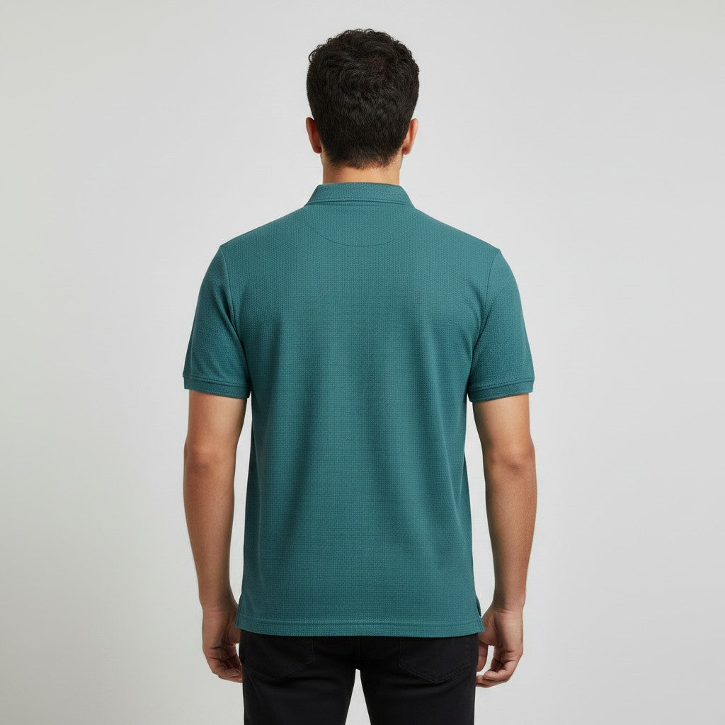 MEN'S TEXTURED POLO SHIRT