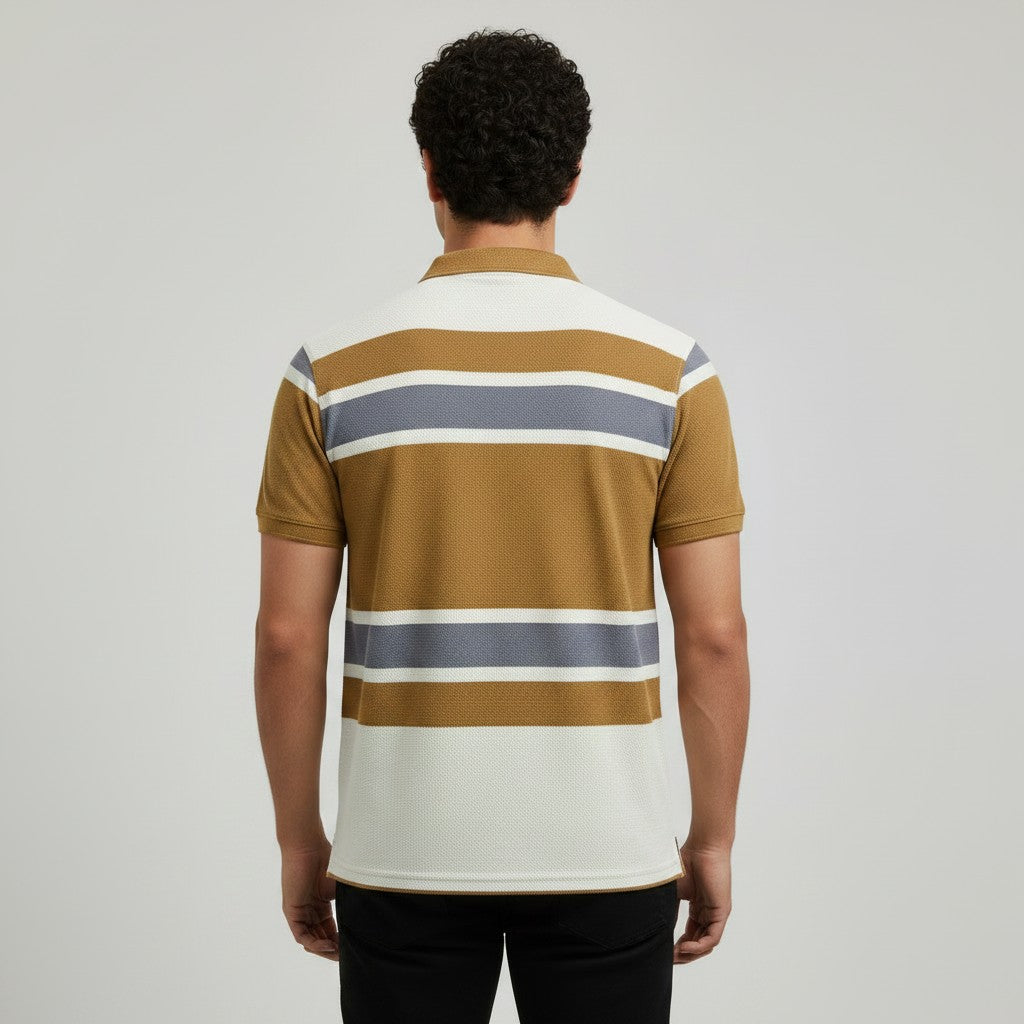 MEN'S STRIPER POLO SHIRT