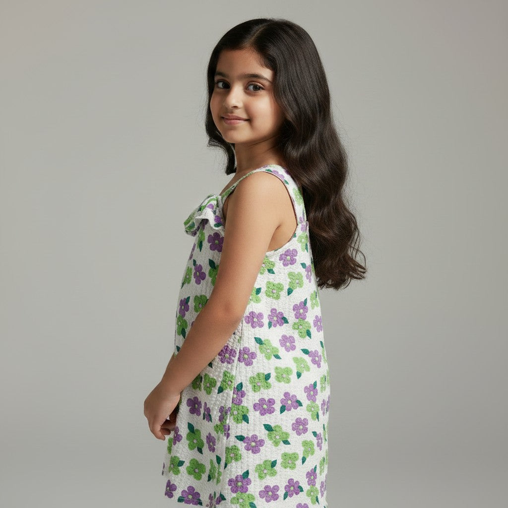 GIRL'S FLORAL SPAGHTTI TOP