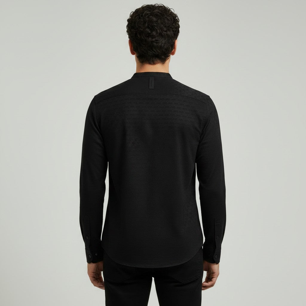 MEN'S BAN COLLAR SHIRT
