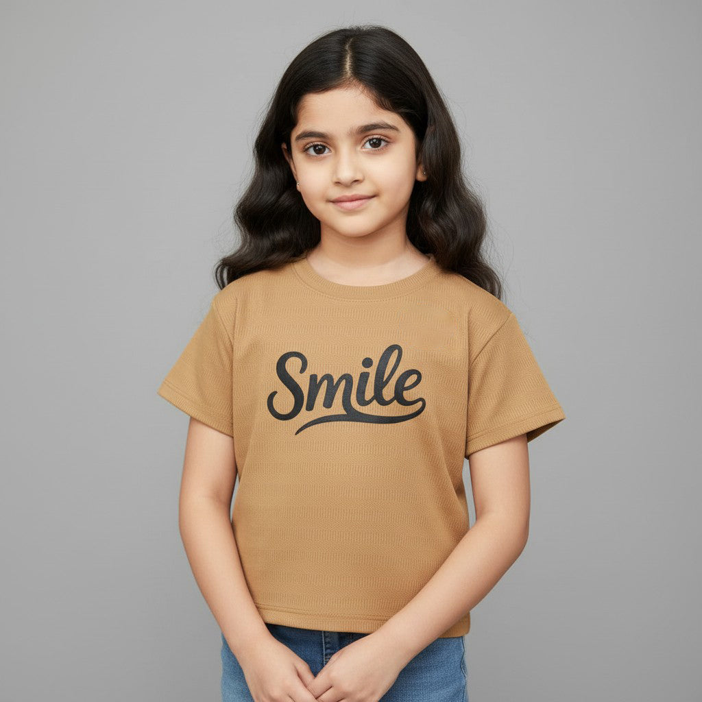 GIRL'S KNIT T-SHIRT