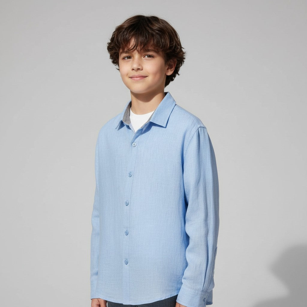 BOY'S CASUAL BUTTON DOWN SHIRT