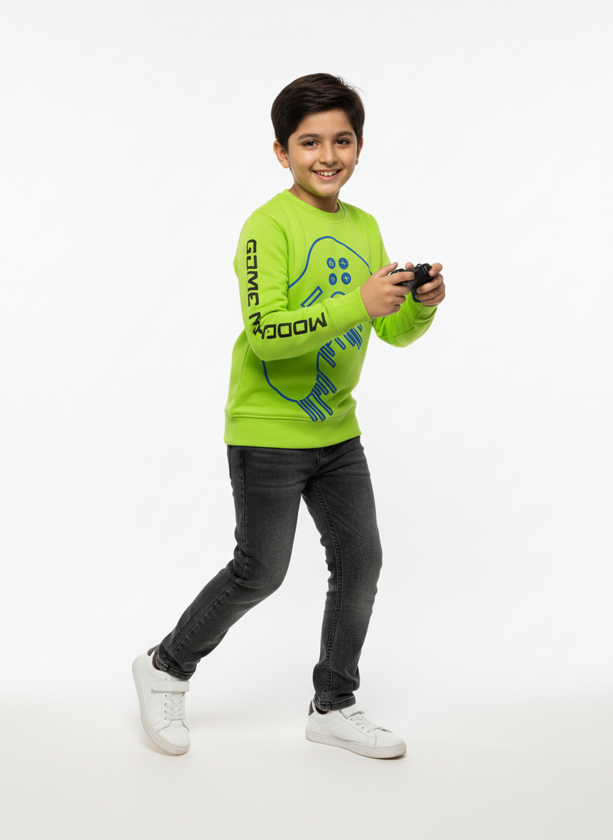 BOYS GRAPHIC SWEATHSIRT 2 TO 14 YEARS