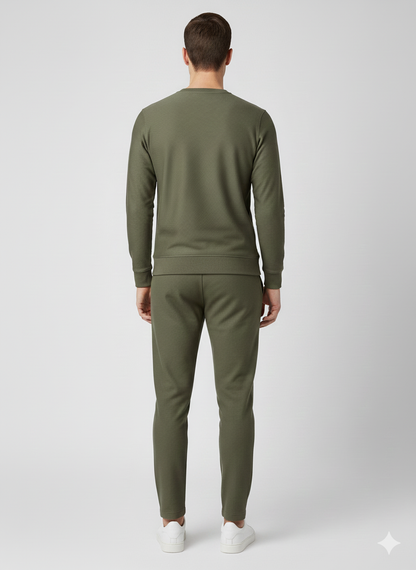 MEN'S CROSS KNIT CO-ORD SET