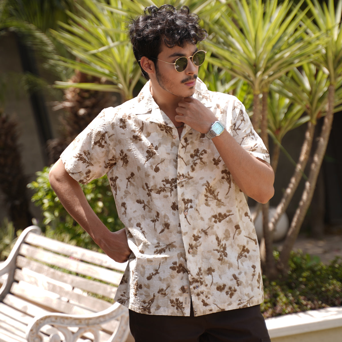 MEN'S ALL OVER PRINT CAMP COLLAR SHIRT