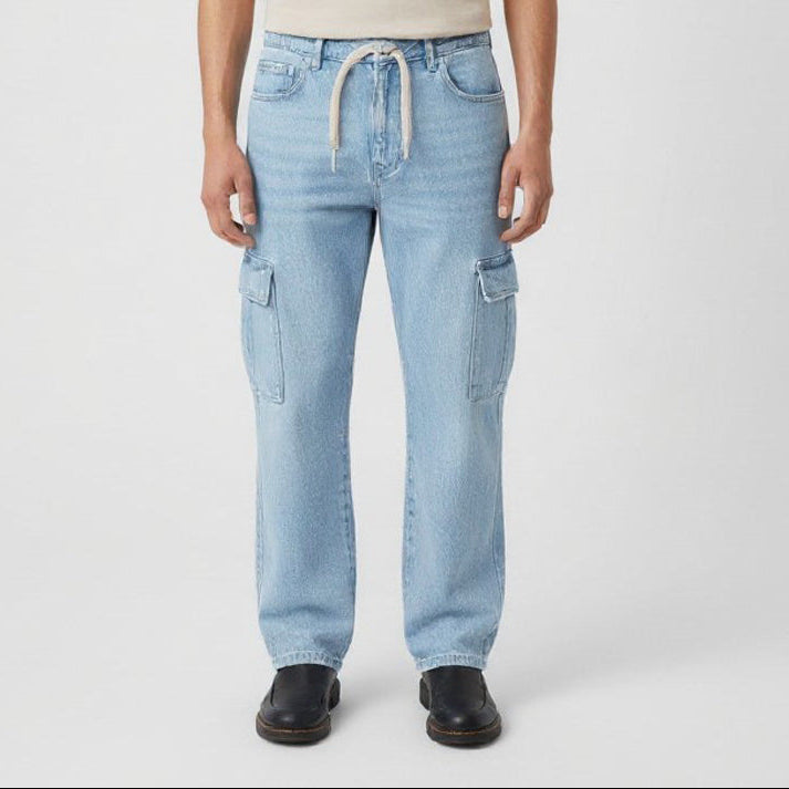 MEN'S DENIM CARGO BOTTOMS