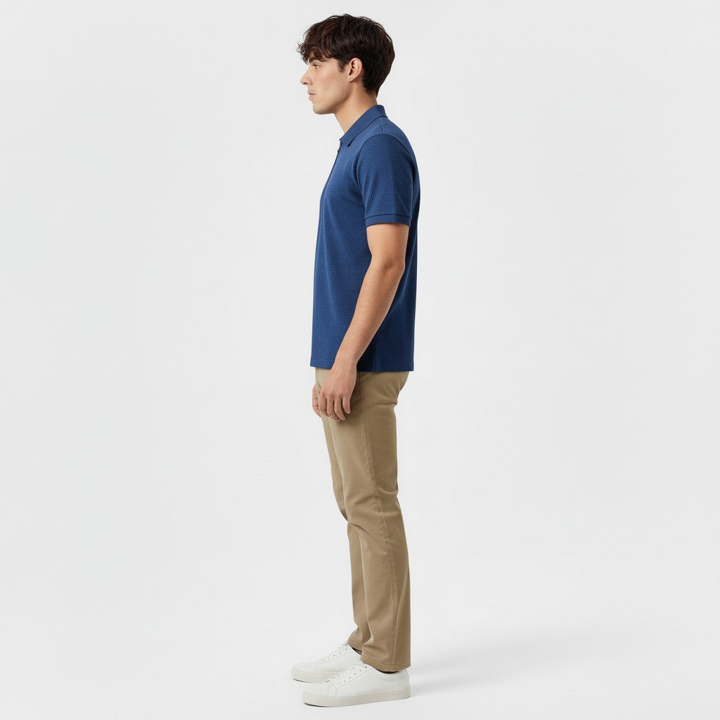 MEN'S ZIPPER POLO