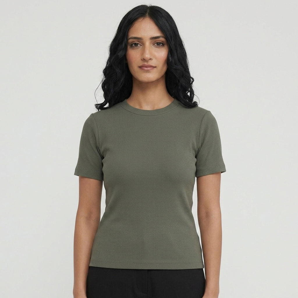 WOMEN'S KNITTED TEE