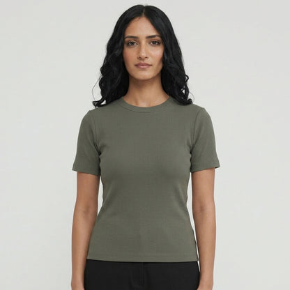 WOMEN'S KNITTED TEE