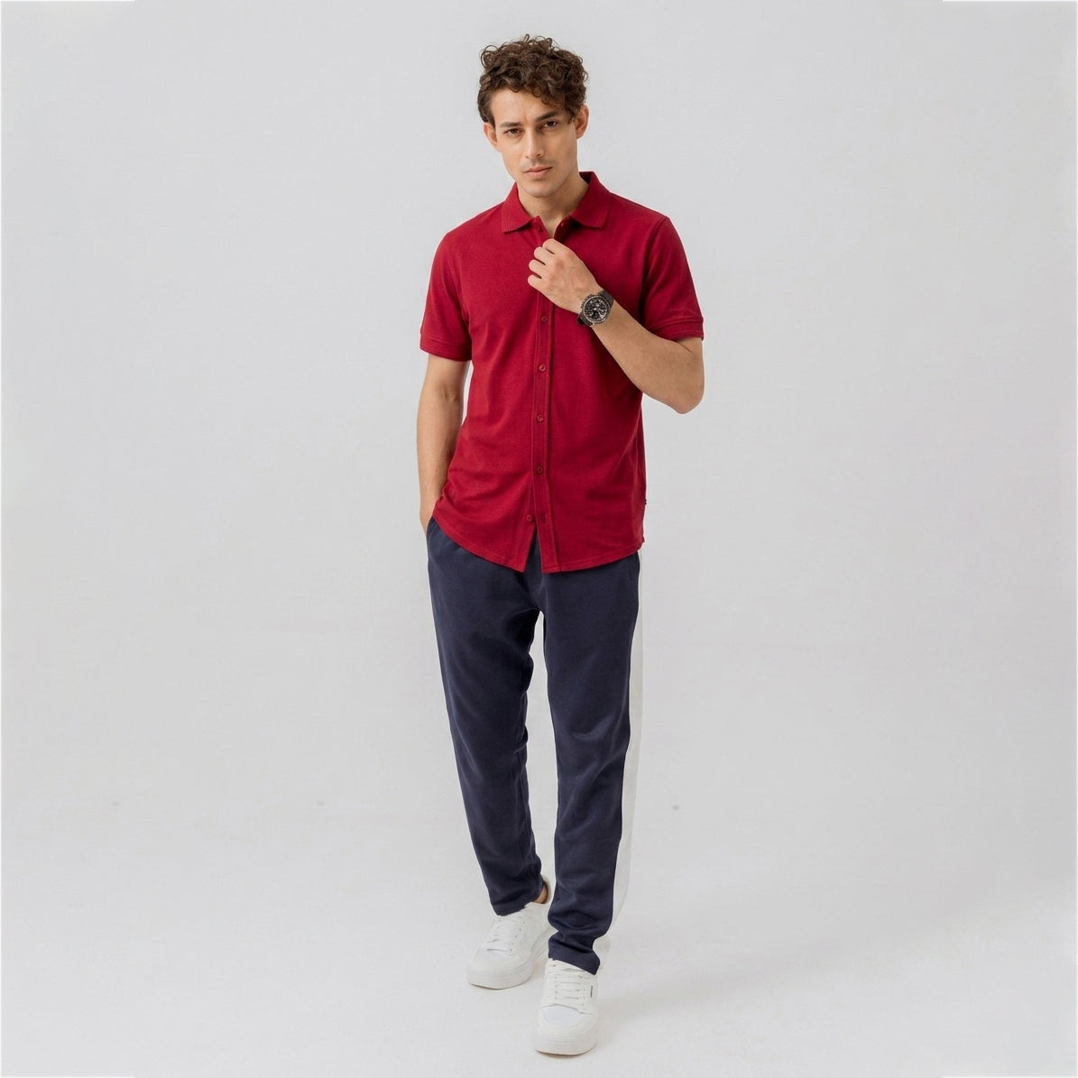 MEN'S BASIC BUTTON DOWN SHIRT