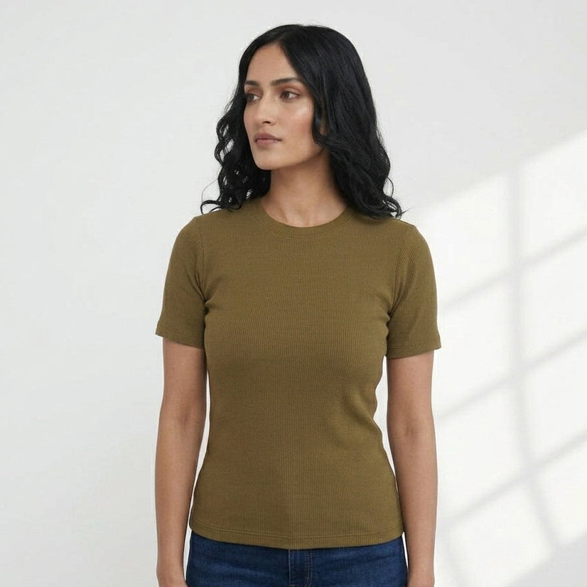WOMEN'S KNITTED TEE
