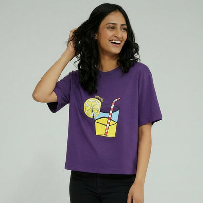 WOMEN'S KNITTED TEE