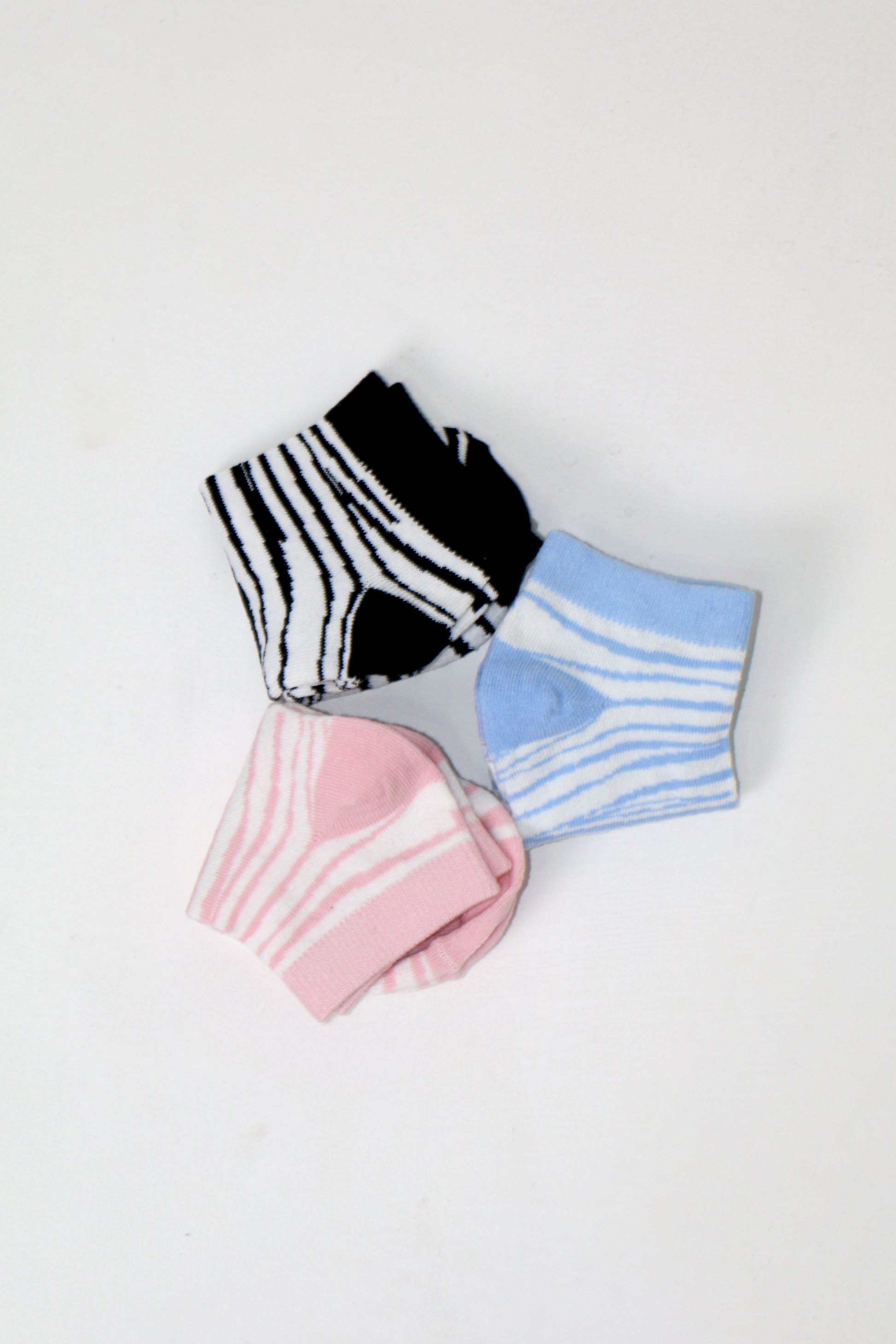 WOMEN ZEBRA PATTERNED JACQUARD PACK OF 3 ANKLE SOCKS