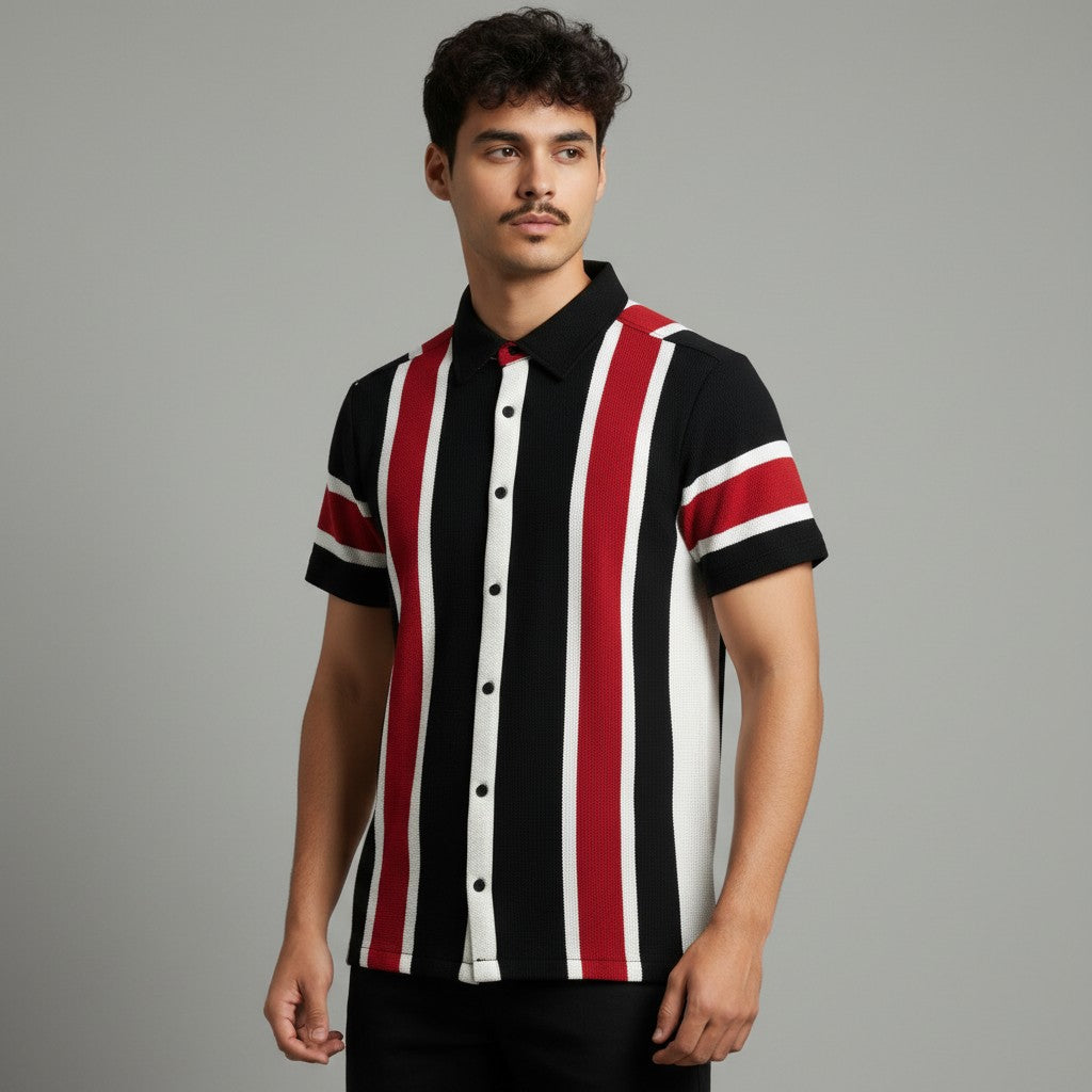 MEN'S STRIPER BUTTON DOWN SHIRT