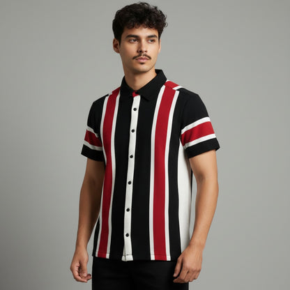 MEN'S STRIPER BUTTON DOWN SHIRT
