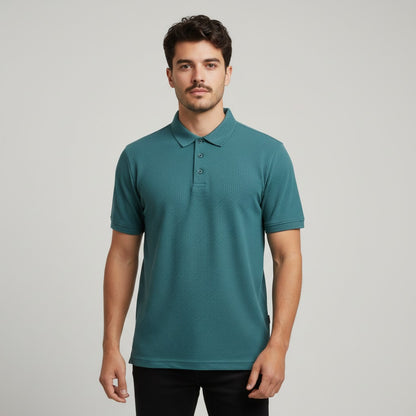 MEN'S TEXTURED POLO SHIRT