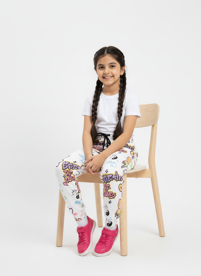 Kids Girls Sweat Pants 2 to 14 Years