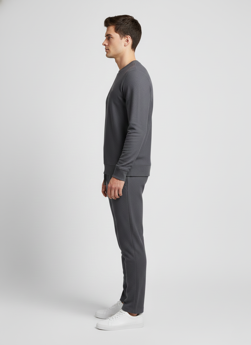 MEN'S CROSS KNIT CO-ORD SET