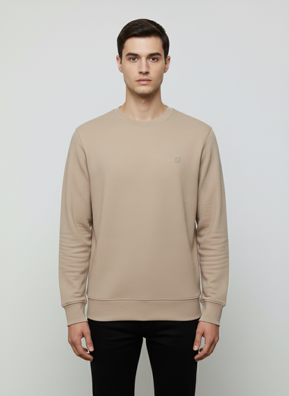 MEN'S BASIC JACQUARD KNIT SWEATSHIRT