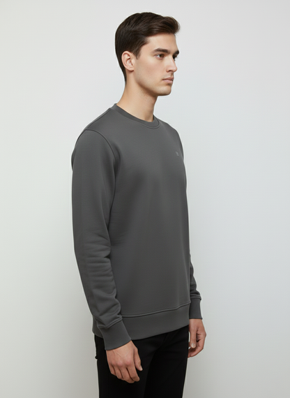 MEN'S BASIC JACQUARD KNIT SWEATSHIRT
