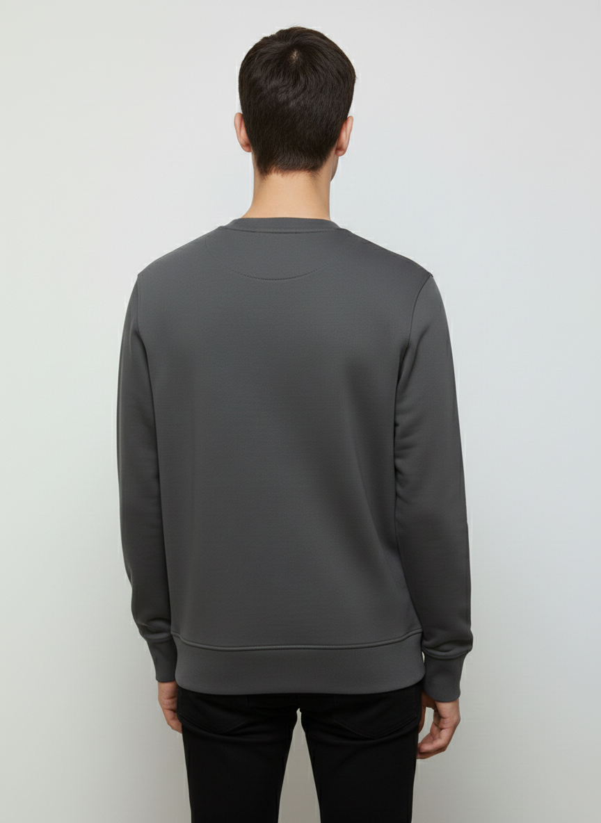 MEN'S BASIC JACQUARD KNIT SWEATSHIRT
