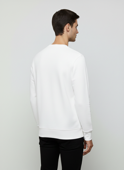 MEN'S BASIC JACQUARD KNIT SWEATSHIRT