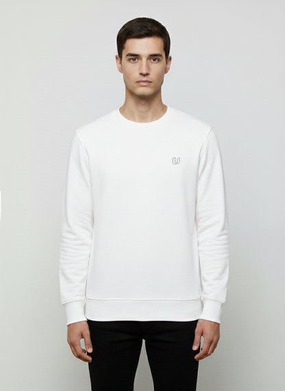 MEN'S BASIC JACQUARD KNIT SWEATSHIRT