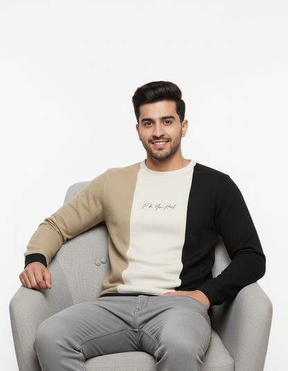 MEN'S COLOR BLOCK SWEATSHIRT