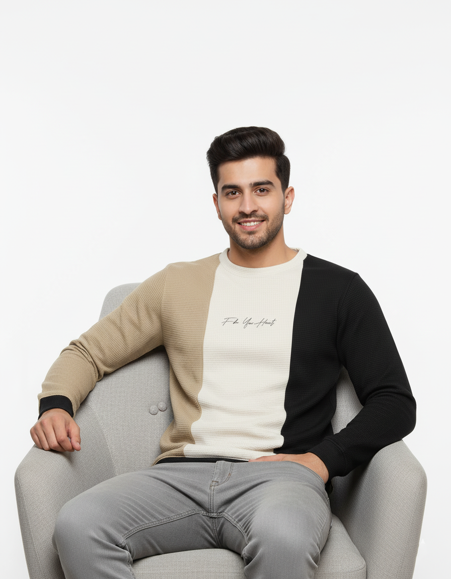 MEN'S COLOR BLOCK SWEATSHIRT