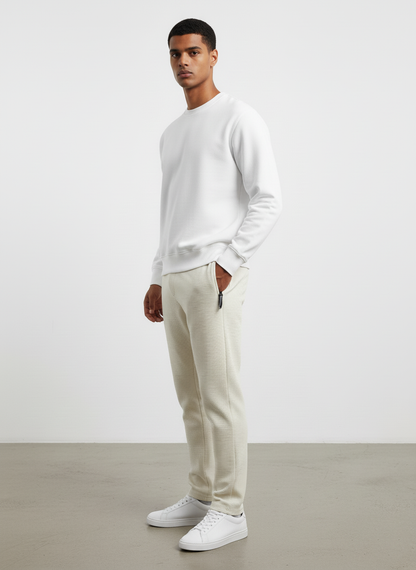 Men Waffle Knitted Trouser