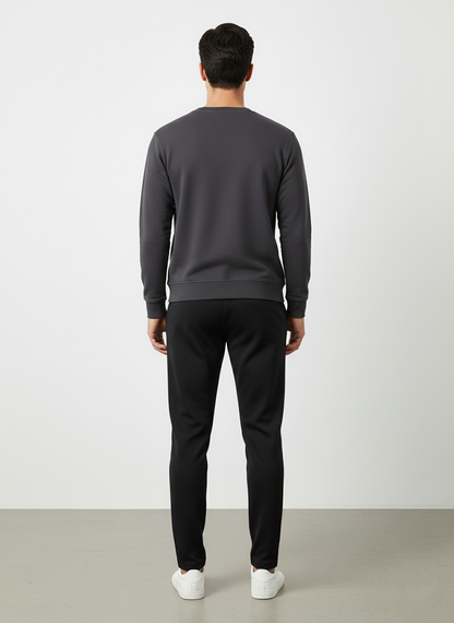 Men Waffle Knitted Trouser