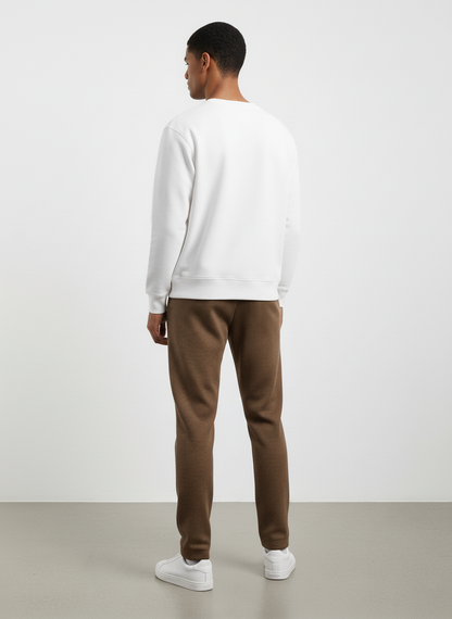 Men Waffle Knitted Trouser