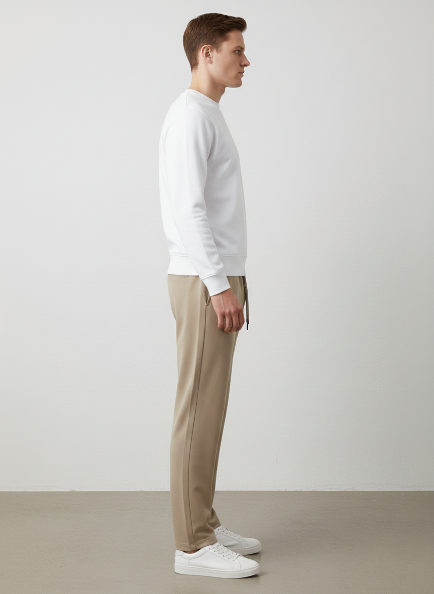 MEN'S LOOSE FIT JACQUARD KNIT TROUSER