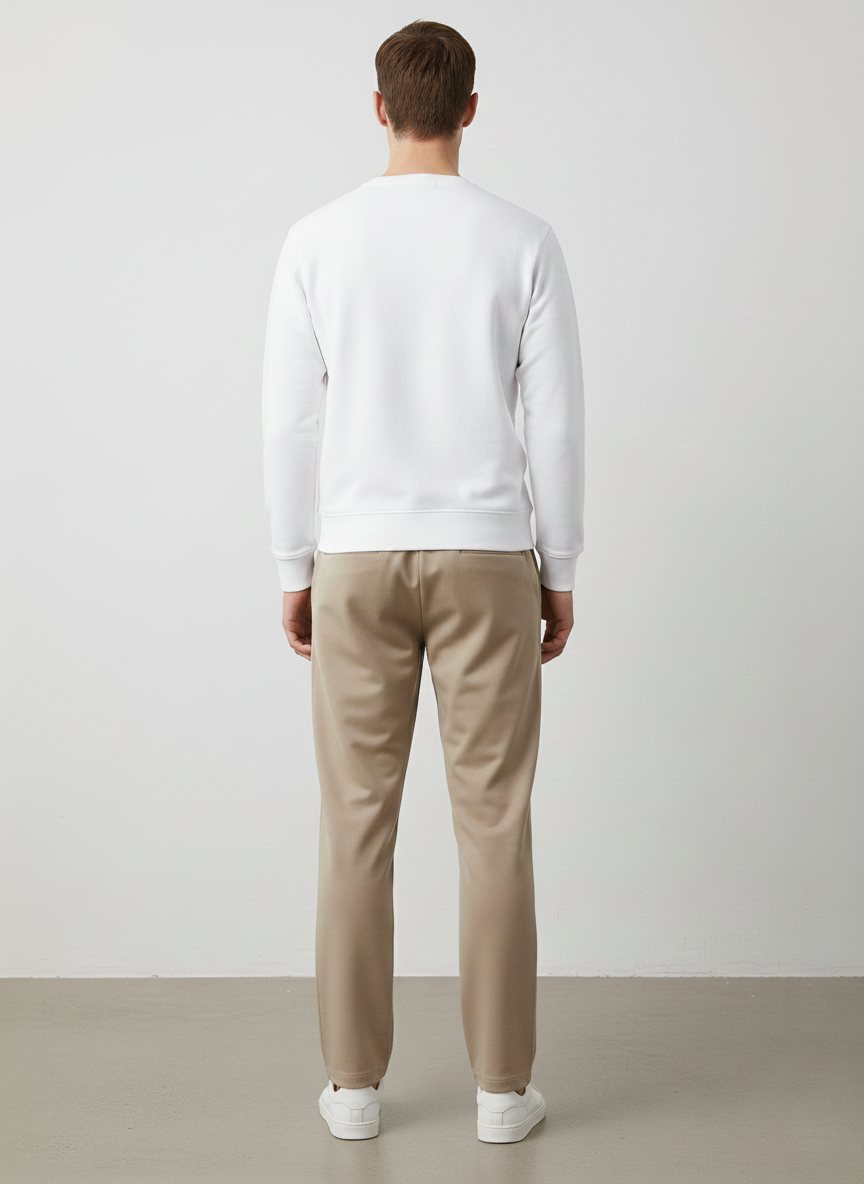 MEN'S LOOSE FIT JACQUARD KNIT TROUSER