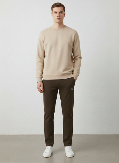 MEN'S LOOSE FIT JACQUARD KNIT TROUSER