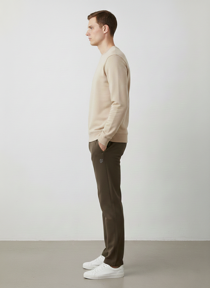 MEN'S LOOSE FIT JACQUARD KNIT TROUSER