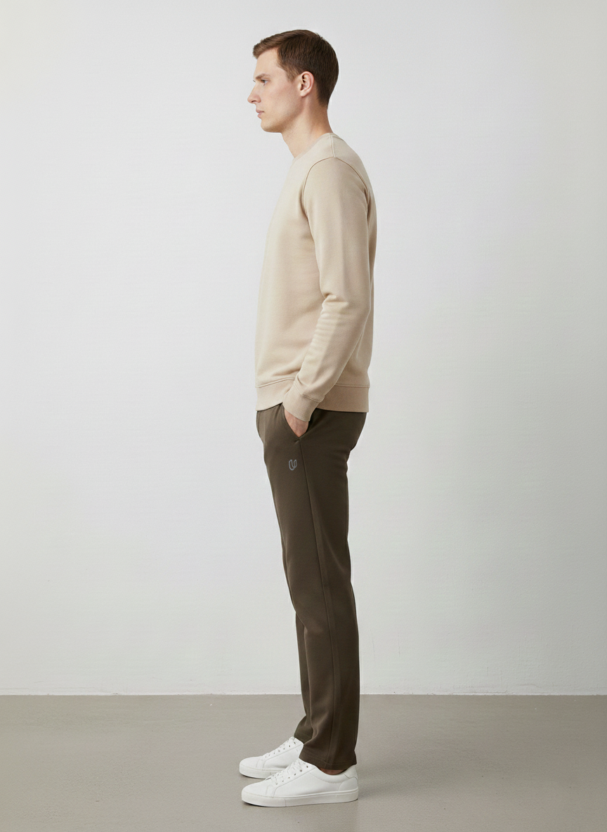 MEN'S LOOSE FIT JACQUARD KNIT TROUSER